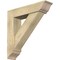 Ekena Millwork Traditional Traditional Rough Sawn Bracket w/ Offset Brace, Douglas Fir, 8"W x 34"D x 34"H BKT0806X34X34TRA01RDF - alternate 1